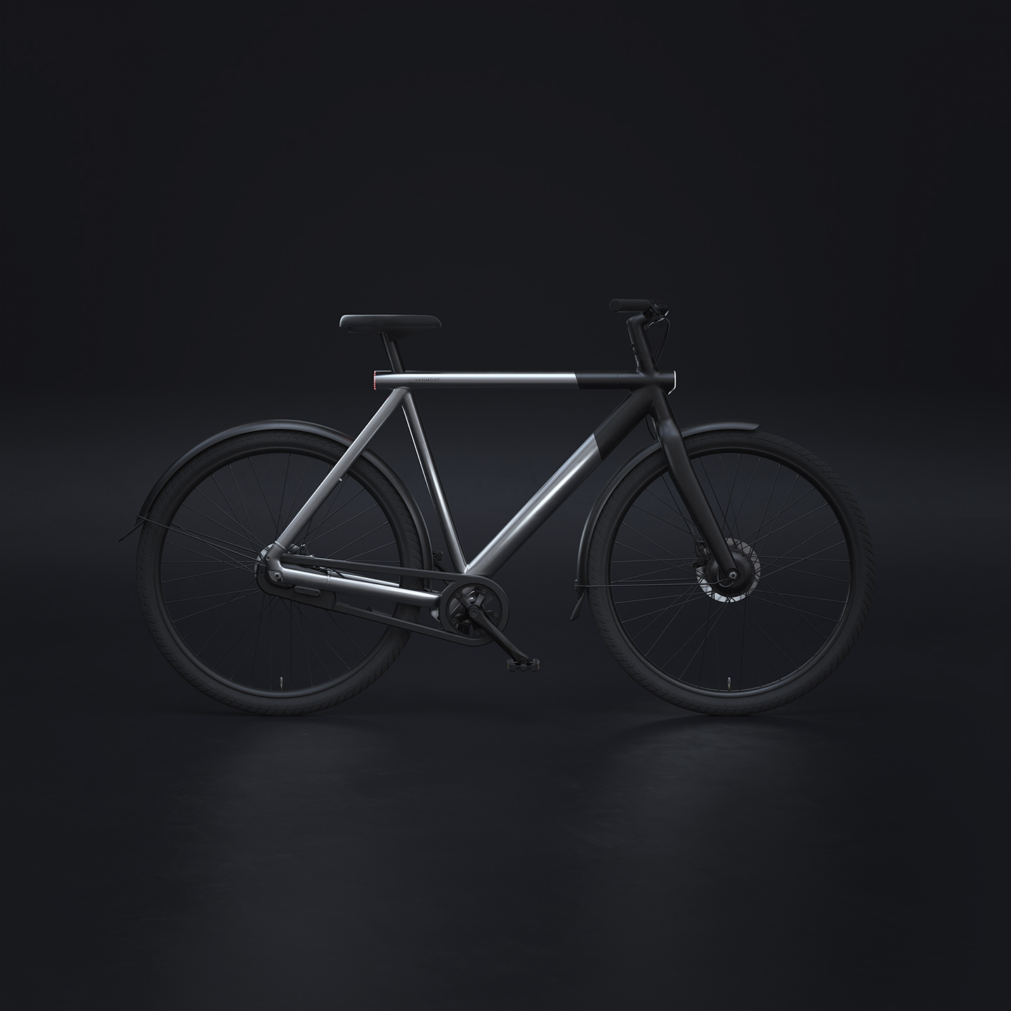 VanMoof S5 in dark lighting